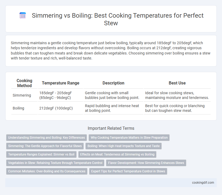 Simmering vs Boiling: Best Cooking Temperatures for Perfect Stew