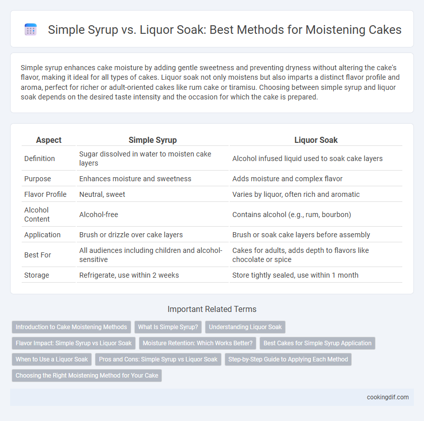 Simple Syrup vs. Liquor Soak: Best Methods for Moistening Cakes