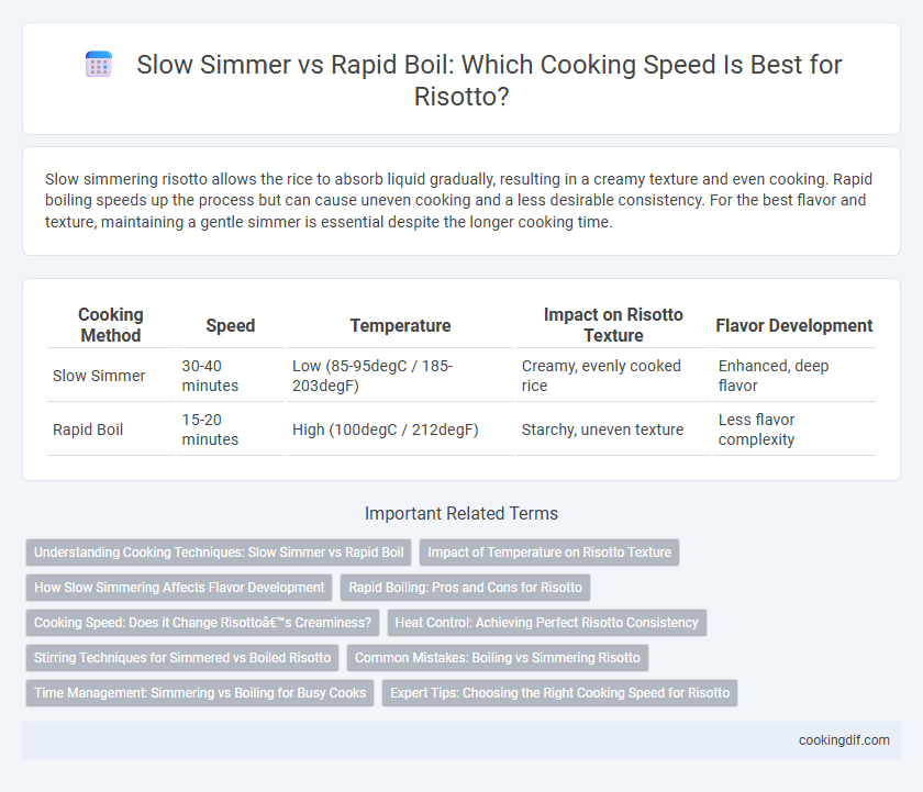 Slow Simmer vs Rapid Boil: Which Cooking Speed Is Best for Risotto?