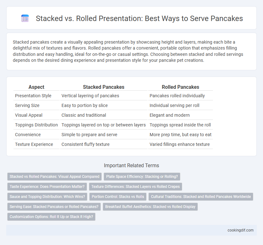 Stacked vs. Rolled Presentation: Best Ways to Serve Pancakes