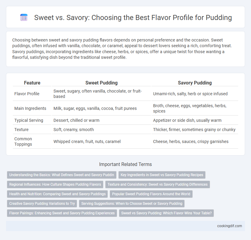 Sweet vs. Savory: Choosing the Best Flavor Profile for Pudding