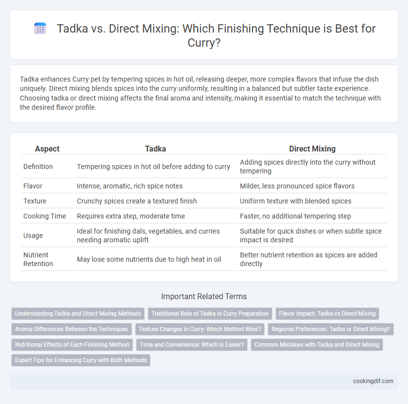 Tadka vs. Direct Mixing: Which Finishing Technique is Best for Curry?