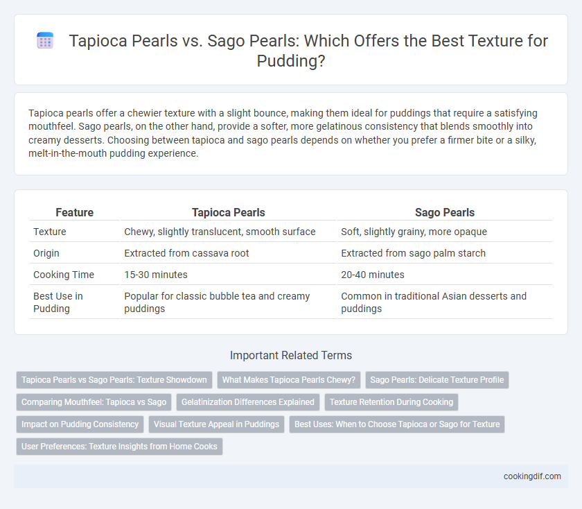 Tapioca Pearls vs. Sago Pearls: Which Offers the Best Texture for Pudding?