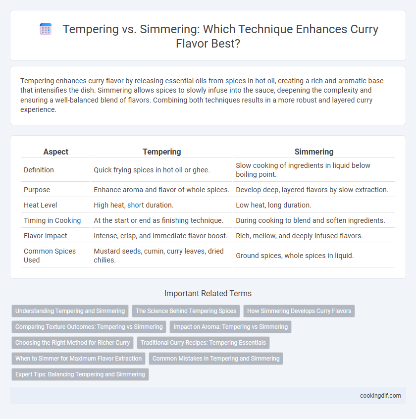 Tempering vs. Simmering: Which Technique Enhances Curry Flavor Best?