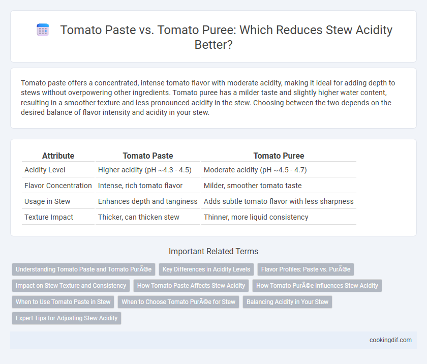 Tomato Paste vs. Tomato Puree: Which Reduces Stew Acidity Better?