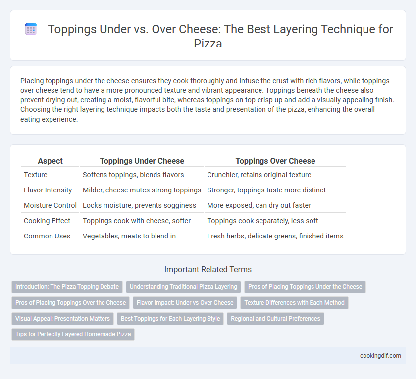 Toppings Under vs. Over Cheese: The Best Layering Technique for Pizza