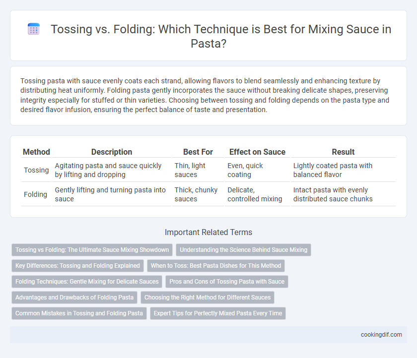 Tossing vs. Folding: Which Technique is Best for Mixing Sauce in Pasta?