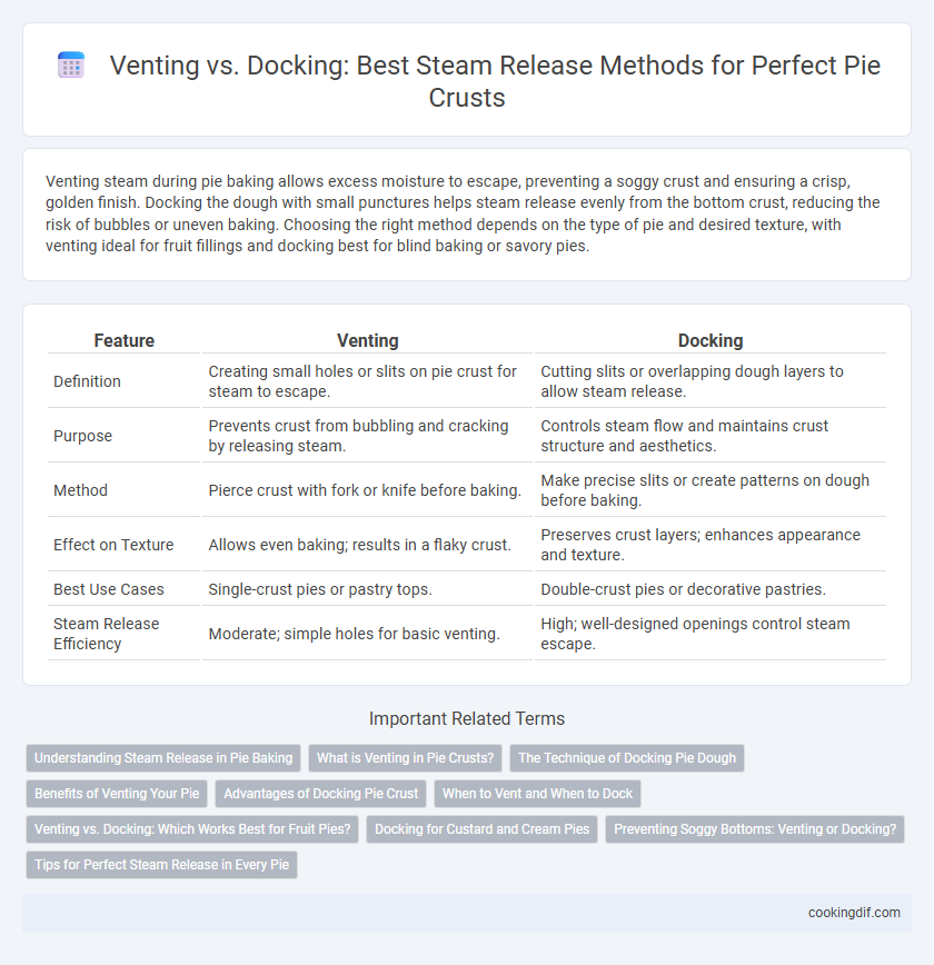Venting vs. Docking: Best Steam Release Methods for Perfect Pie Crusts