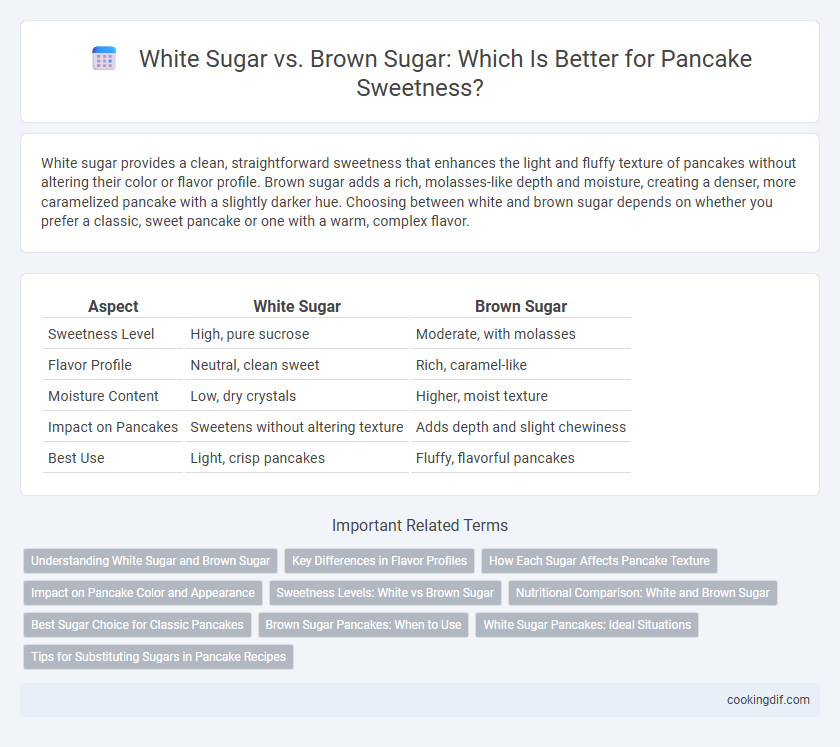 White Sugar vs. Brown Sugar: Which Is Better for Pancake Sweetness?