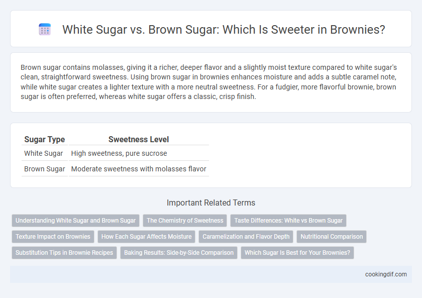 White Sugar vs. Brown Sugar: Which Is Sweeter in Brownies?