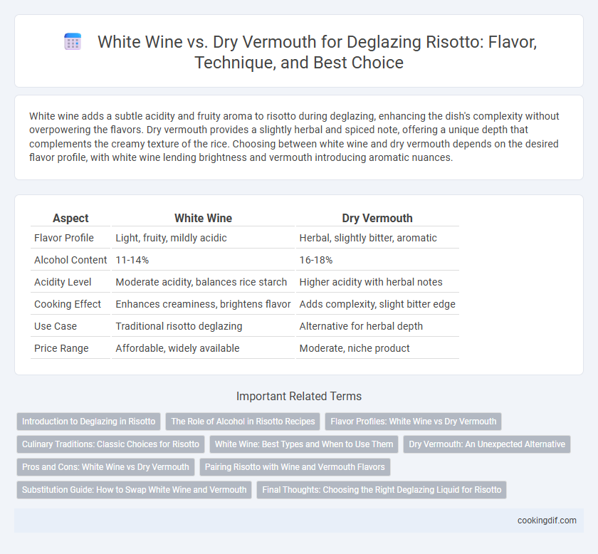 White Wine vs. Dry Vermouth for Deglazing Risotto: Flavor, Technique, and Best Choice