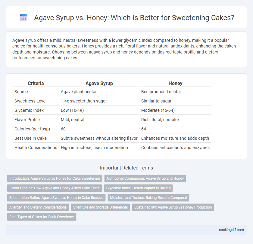 Agave Syrup vs. Honey: Which Is Better for Sweetening Cakes?