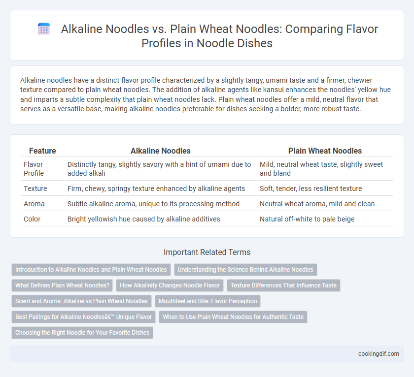 Alkaline Noodles vs. Plain Wheat Noodles: Comparing Flavor Profiles in Noodle Dishes