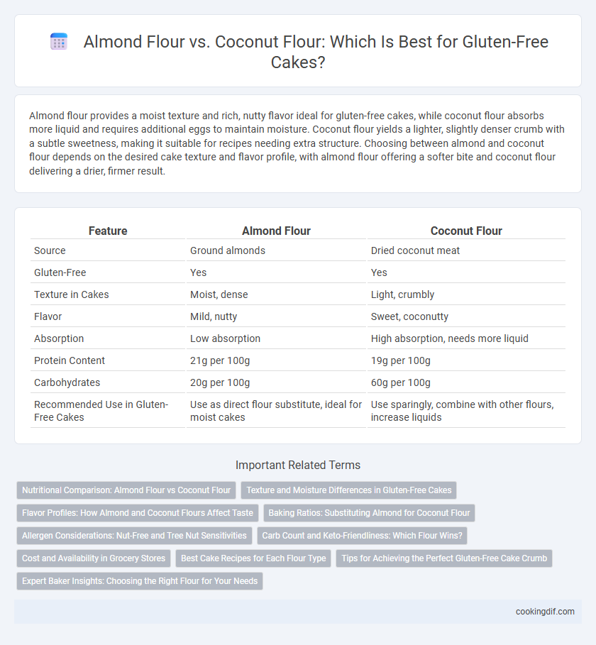 Almond Flour vs. Coconut Flour: Which Is Best for Gluten-Free Cakes?