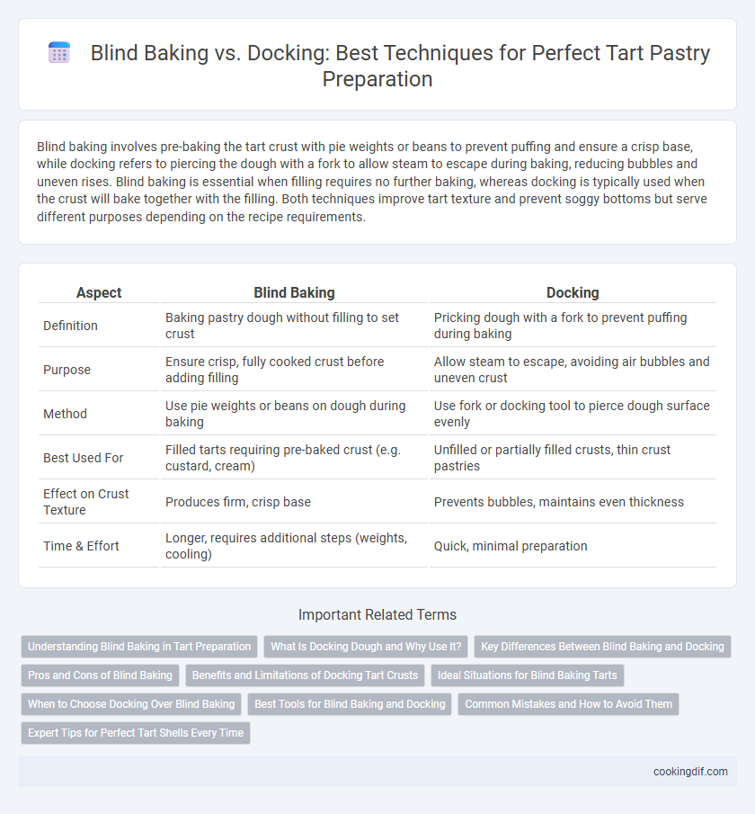 Blind Baking vs. Docking: Best Techniques for Perfect Tart Pastry Preparation