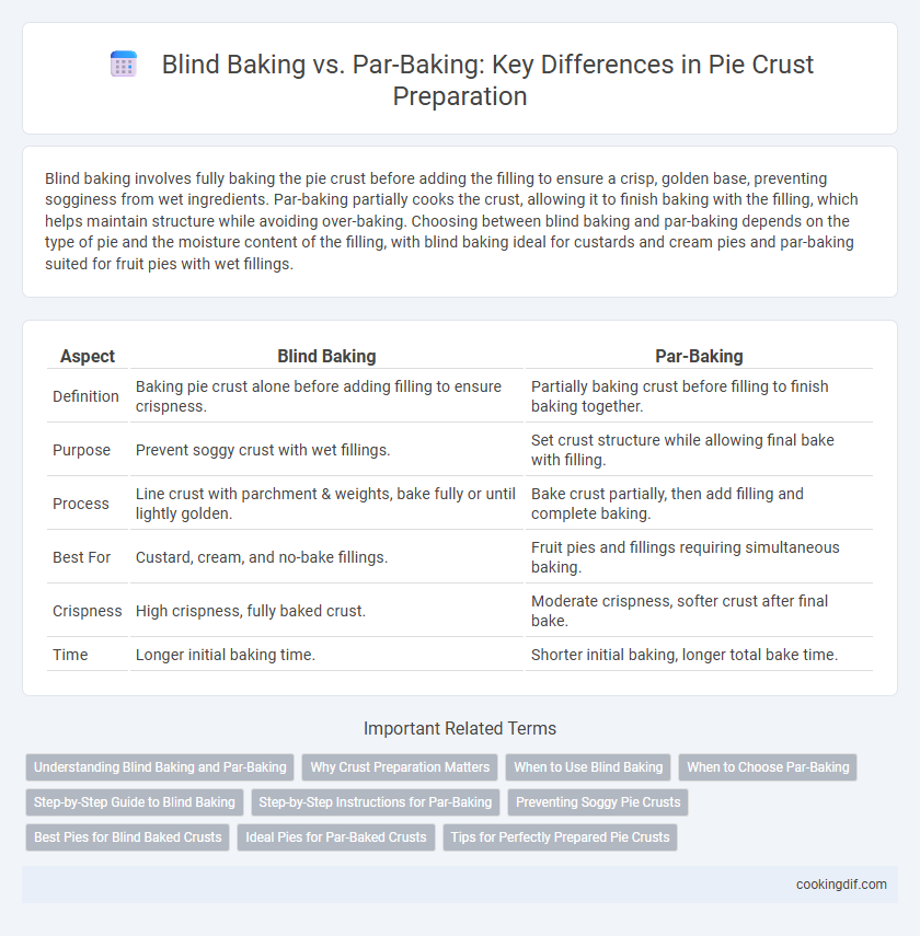 Blind Baking vs. Par-Baking: Key Differences in Pie Crust Preparation