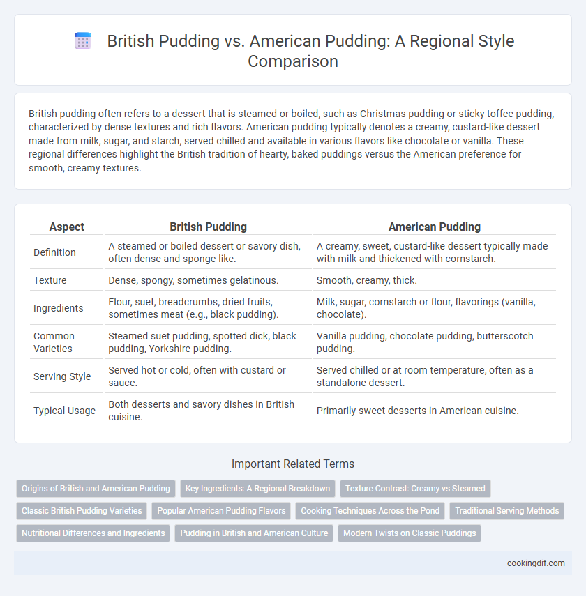 British Pudding vs. American Pudding: A Regional Style Comparison