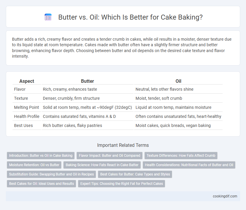Butter vs. Oil: Which Is Better for Cake Baking?