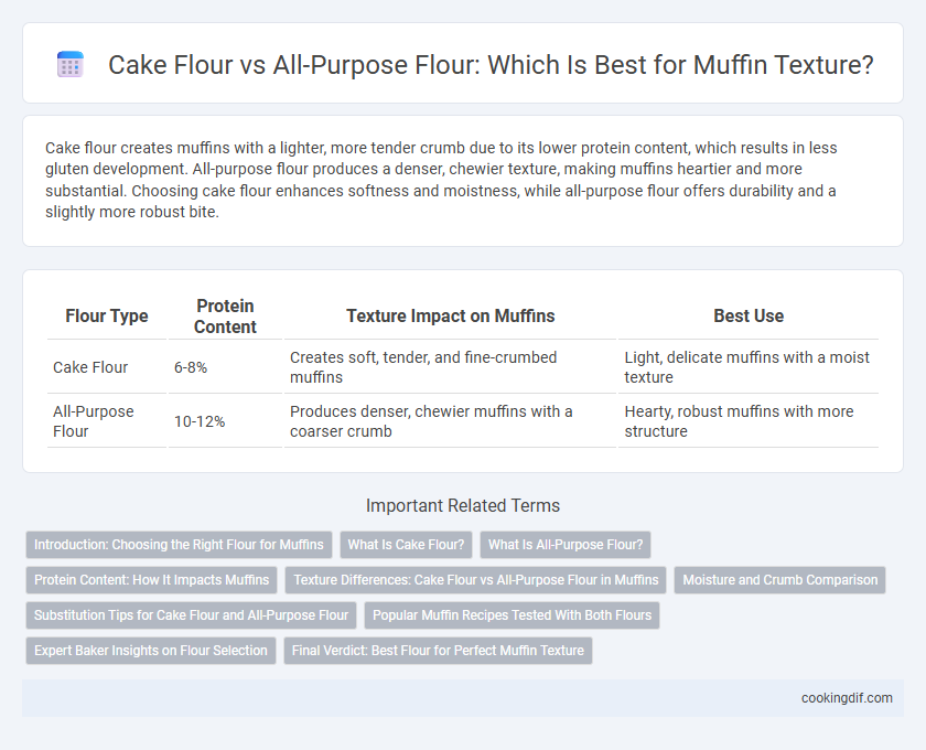 Cake Flour vs All-Purpose Flour: Which Is Best for Muffin Texture?