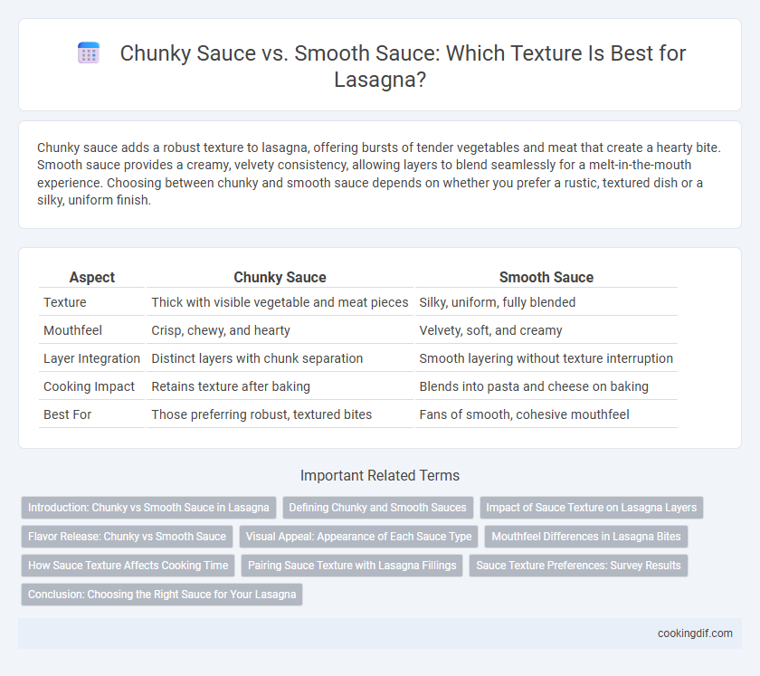 Chunky Sauce vs. Smooth Sauce: Which Texture Is Best for Lasagna?