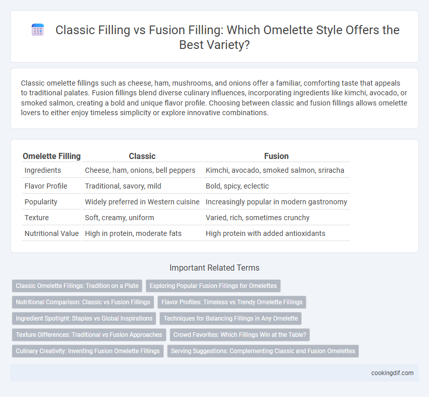 Classic Filling vs Fusion Filling: Which Omelette Style Offers the Best Variety?
