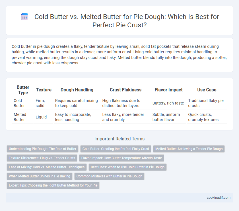 Cold Butter vs. Melted Butter for Pie Dough: Which Is Best for Perfect Pie Crust?