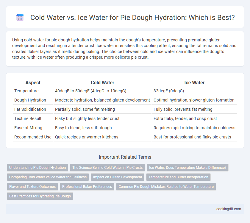 Cold Water vs. Ice Water for Pie Dough Hydration: Which is Best?