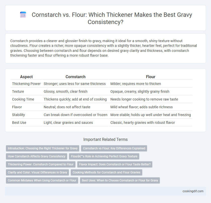 Cornstarch vs. Flour: Which Thickener Makes the Best Gravy Consistency?