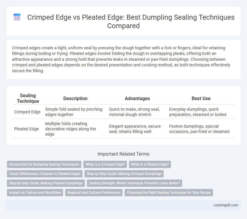 Crimped Edge vs Pleated Edge: Best Dumpling Sealing Techniques Compared