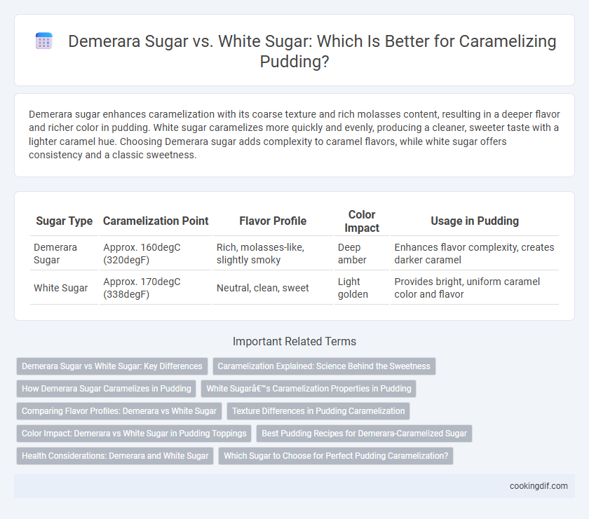 Demerara Sugar vs. White Sugar: Which Is Better for Caramelizing Pudding?
