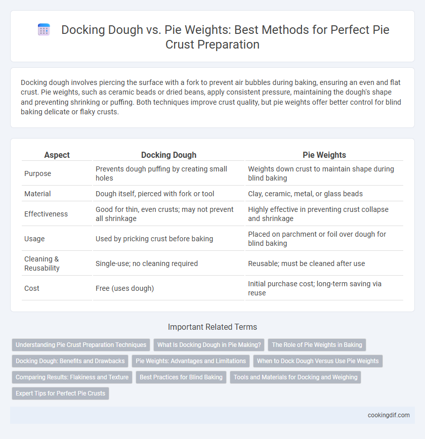 Docking Dough vs. Pie Weights: Best Methods for Perfect Pie Crust Preparation