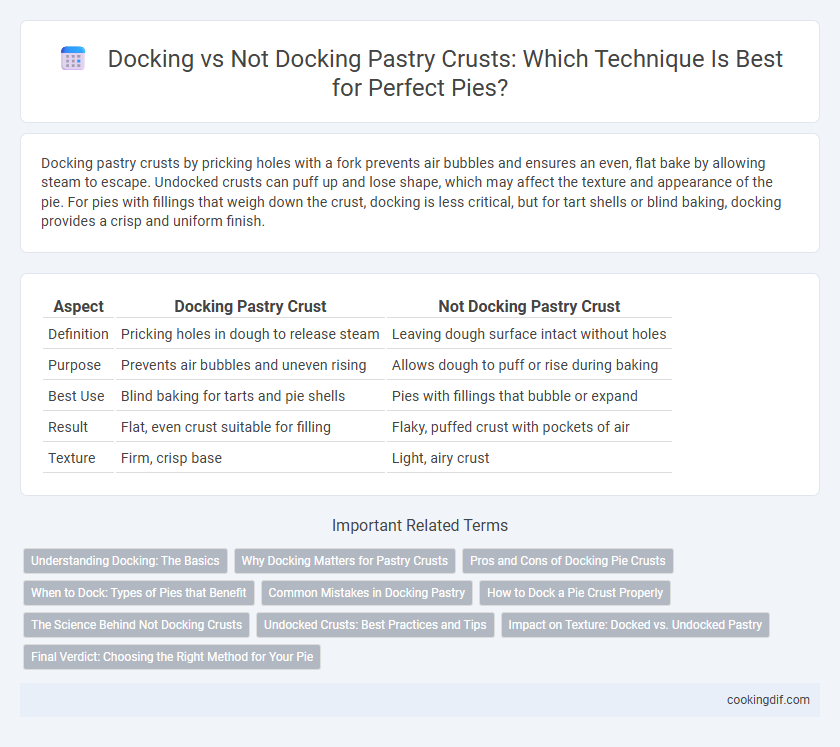 Docking vs Not Docking Pastry Crusts: Which Technique Is Best for Perfect Pies?