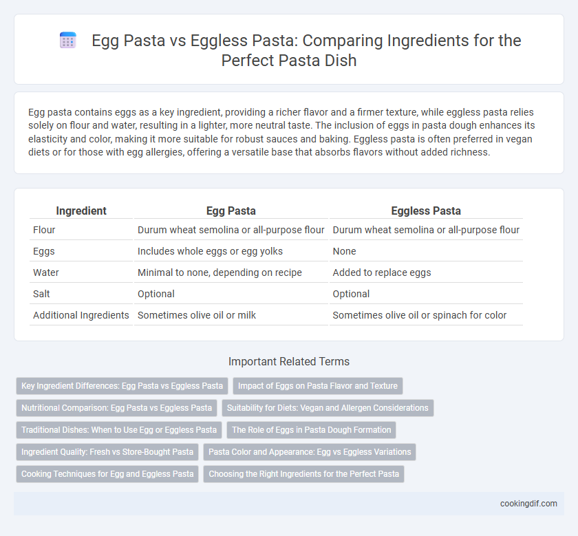 Egg Pasta vs Eggless Pasta: Comparing Ingredients for the Perfect Pasta Dish