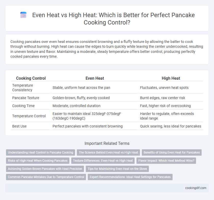 Even Heat vs High Heat: Which is Better for Perfect Pancake Cooking Control?