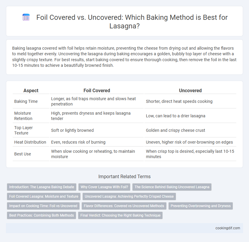 Foil Covered vs. Uncovered: Which Baking Method is Best for Lasagna?
