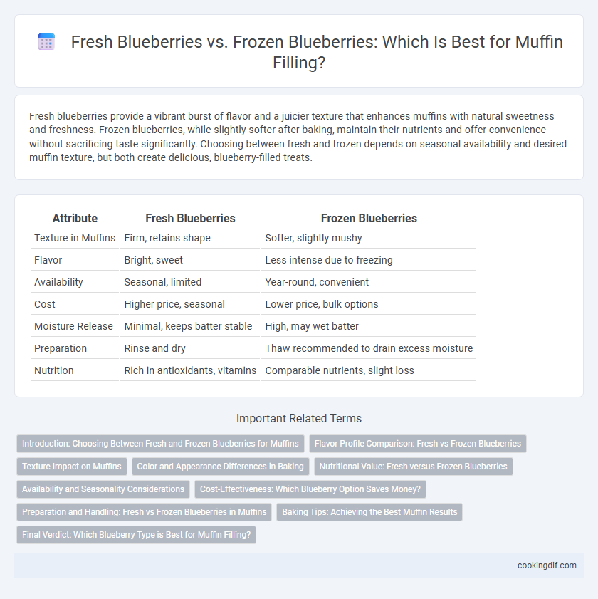 Fresh Blueberries vs. Frozen Blueberries: Which Is Best for Muffin Filling?