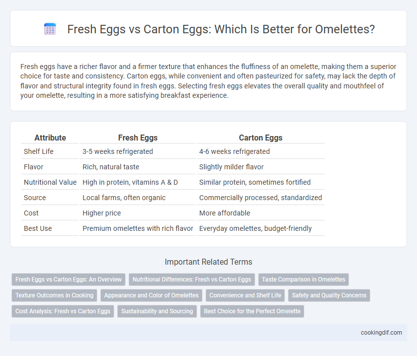 Fresh Eggs vs Carton Eggs: Which Is Better for Omelettes?