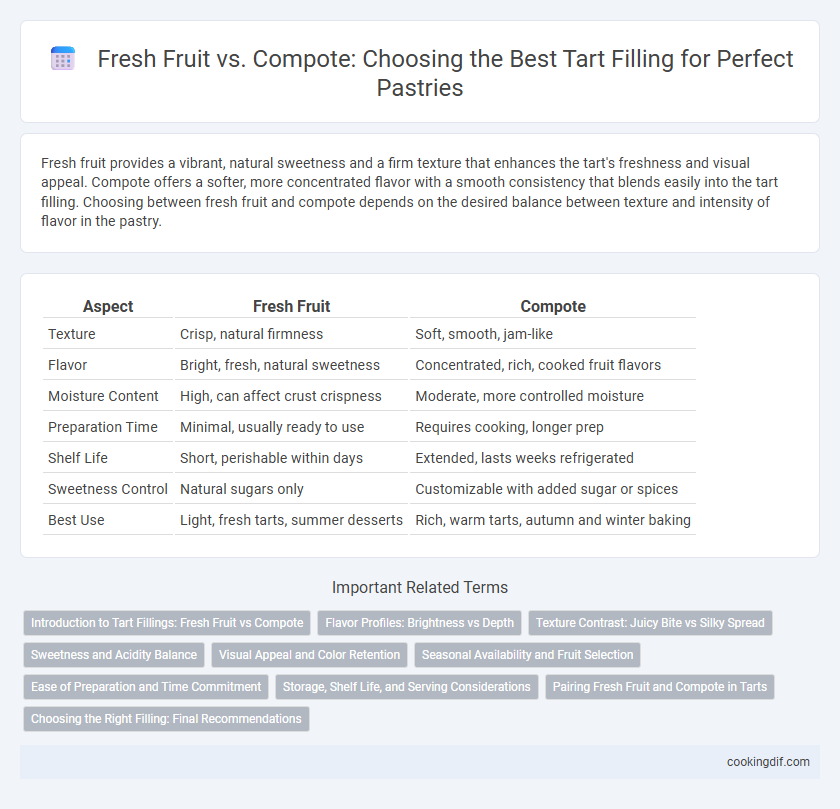 Fresh Fruit vs. Compote: Choosing the Best Tart Filling for Perfect Pastries