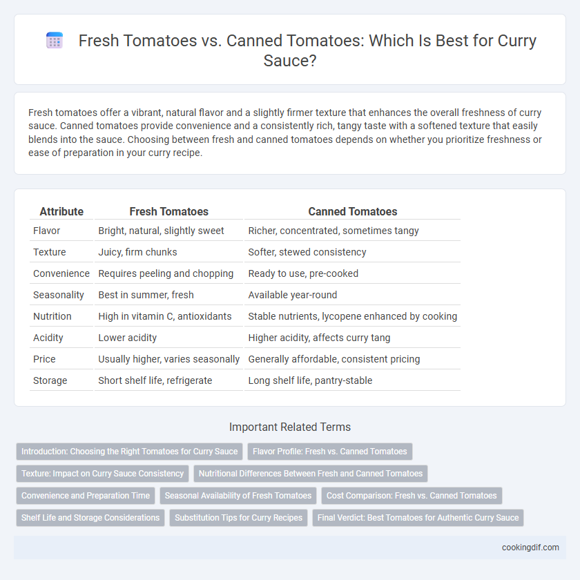 Fresh Tomatoes vs. Canned Tomatoes: Which Is Best for Curry Sauce?