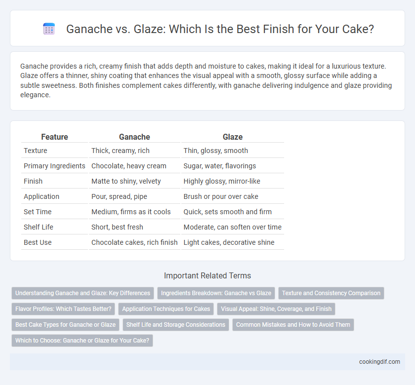 Ganache vs. Glaze: Which Is the Best Finish for Your Cake?