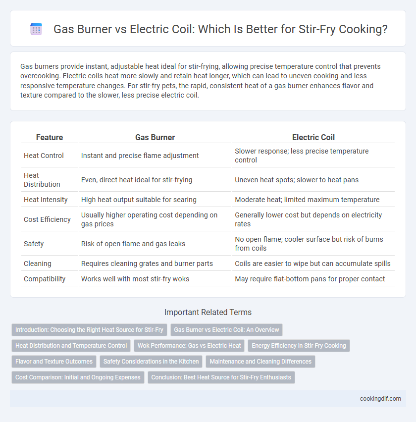 Gas Burner vs Electric Coil: Which Is Better for Stir-Fry Cooking?
