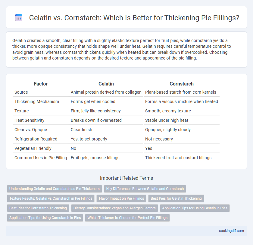 Gelatin vs. Cornstarch: Which Is Better for Thickening Pie Fillings?