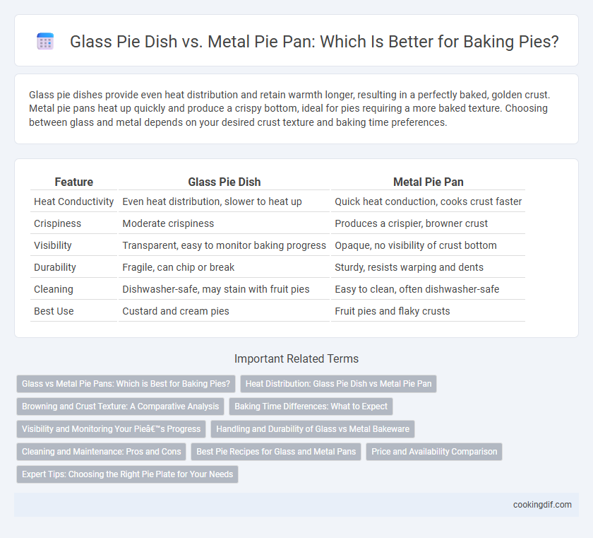 Glass Pie Dish vs. Metal Pie Pan: Which Is Better for Baking Pies?
