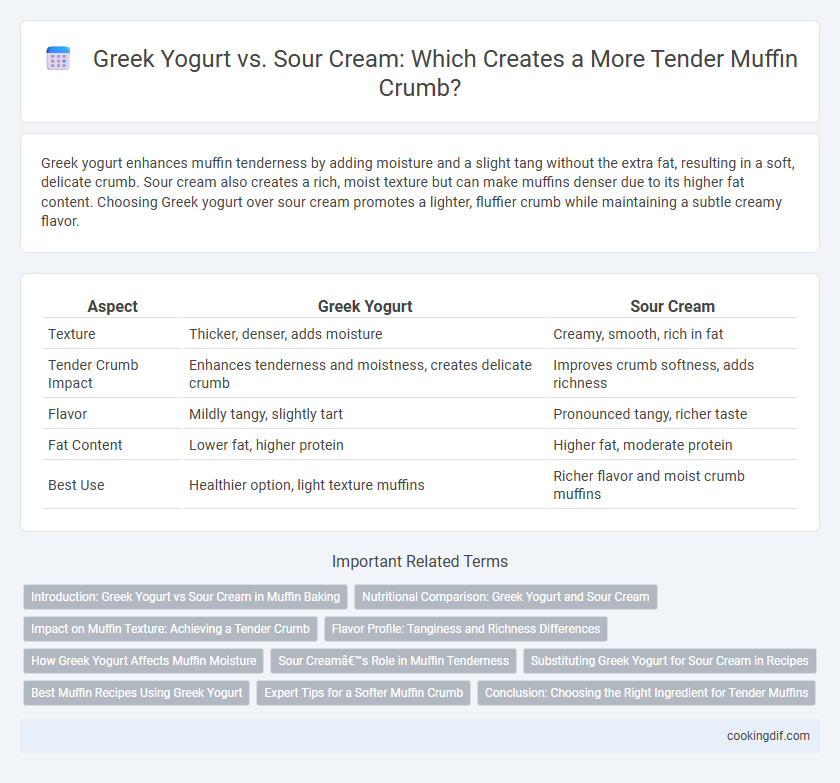 Greek Yogurt vs. Sour Cream: Which Creates a More Tender Muffin Crumb?