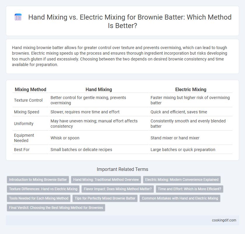Hand Mixing vs. Electric Mixing for Brownie Batter: Which Method Is Better?
