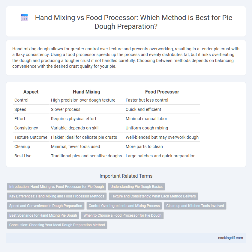 Hand Mixing vs Food Processor: Which Method is Best for Pie Dough Preparation?