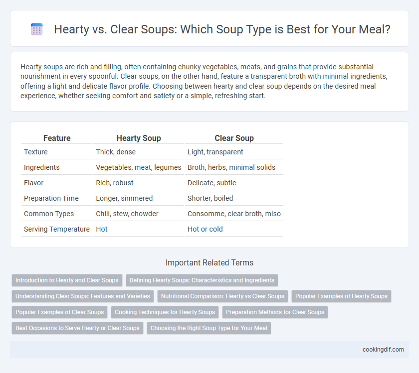 Hearty vs. Clear Soups: Which Soup Type is Best for Your Meal?