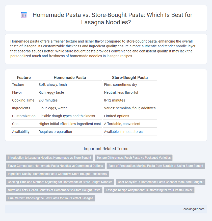 Homemade Pasta vs. Store-Bought Pasta: Which Is Best for Lasagna Noodles?