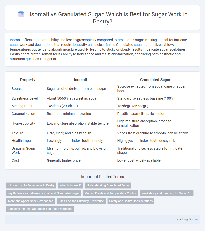 Isomalt vs Granulated Sugar: Which Is Best for Sugar Work in Pastry?