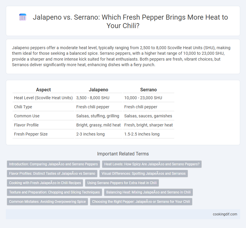 Jalapeno vs. Serrano: Which Fresh Pepper Brings More Heat to Your Chili?